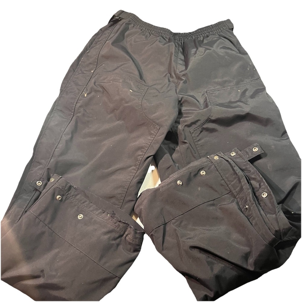 Carhartt‎ Pants Mens Large L Black B216 BLK Shoreline Storm Defender Waterproof